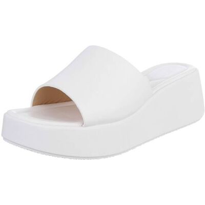 Ital-Design Plateausandaletten für Damen in Weiß Ital-Design Plateausandaletten für Damen in Weiß