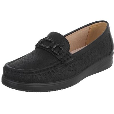 Ital-Design Slipper für Damen in Schwarz Ital-Design Slipper für Damen in Schwarz