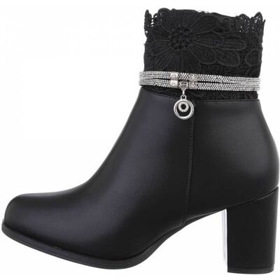 Ital-Design High-Heel Stiefeletten für Damen in Schwarz Ital-Design High-Heel Stiefeletten für Damen in Schwarz