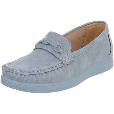 Ital-Design Slipper für Damen in Hellblau Ital-Design Slipper für Damen in Hellblau