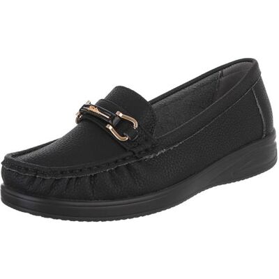 Ital-Design Slipper für Damen in Schwarz Ital-Design Slipper für Damen in Schwarz