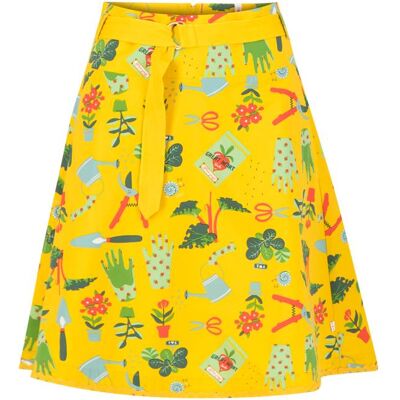 blutsgeschwister Tellerrock bonjour le jardin Gelb XS S M L XL 2XL Damen blutsgeschwister Tellerrock bonjour le jardin Gelb XS S M L XL 2XL Damen