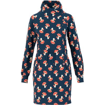 blutsgeschwister Sweatkleid mushroom party Blau XS S M L XL Damen blutsgeschwister Sweatkleid mushroom party Blau XS S M L XL Damen