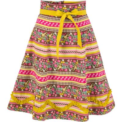 blutsgeschwister Tellerrock splendourous circle Braun XS S M L XL 2XL Damen blutsgeschwister Tellerrock splendourous circle Braun XS S M L XL 2XL Damen