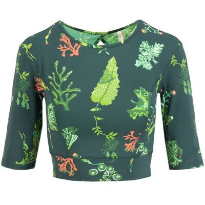 blutsgeschwister Sport-Top Ocean Saving Karma Breeze Grün XS S M L XL 2XL Damen blutsgeschwister Sport-Top Ocean Saving Karma Breeze Grün XS S M L XL 2XL Damen