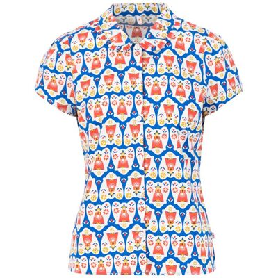 blutsgeschwister Sommerbluse chou chou chérie Blau XS S M L XL Damen blutsgeschwister Sommerbluse chou chou chérie Blau XS S M L XL Damen