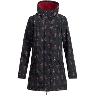 blutsgeschwister Softshelljacke wild weather long anorak Schwarz XS S M L XL 2XL Damen blutsgeschwister Softshelljacke wild weather long anorak Schwarz XS S M L XL 2XL Damen