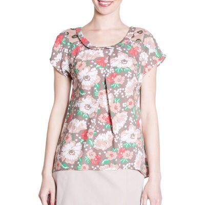 blutsgeschwister Bluse bewitching bubiblouse Braun XS S M L XL Damen blutsgeschwister Bluse bewitching bubiblouse Braun XS S M L XL Damen