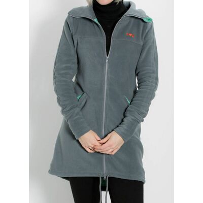 blutsgeschwister Fleecejacke heroic shell Grau XS S M L XL Damen blutsgeschwister Fleecejacke heroic shell Grau XS S M L XL Damen