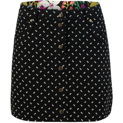 blutsgeschwister Minirock snake rattle and roll Schwarz XS S M L XL Damen blutsgeschwister Minirock snake rattle and roll Schwarz XS S M L XL Damen