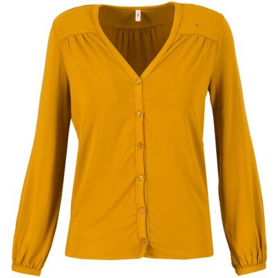 blutsgeschwister Bluse logo romance blouse Braun XS S M L XL 2XL Damen blutsgeschwister Bluse logo romance blouse Braun XS S M L XL 2XL Damen