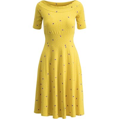 blutsgeschwister Jerseykleid roswitas dolcevita Gelb XS S M L XL 2XL Damen blutsgeschwister Jerseykleid roswitas dolcevita Gelb XS S M L XL 2XL Damen