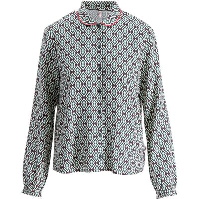 blutsgeschwister Bluse take a bow Grün XS S M L XL Damen blutsgeschwister Bluse take a bow Grün XS S M L XL Damen
