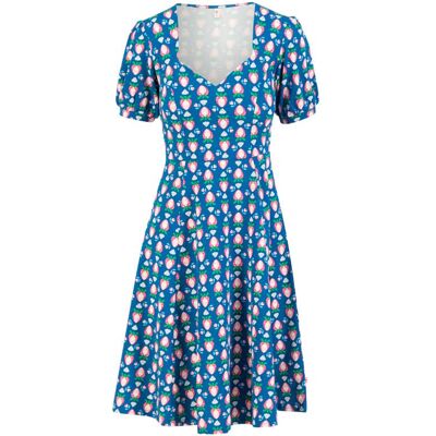 blutsgeschwister Sommerkleid Joyful Heart Blau XS S M L XL 2XL Damen blutsgeschwister Sommerkleid Joyful Heart Blau XS S M L XL 2XL Damen