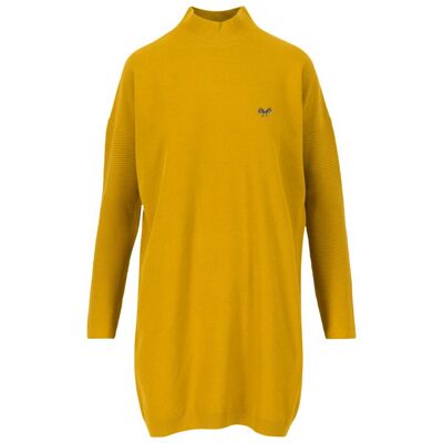blutsgeschwister Oversize Kleid straight n easy turtle Gelb XS S M L XL 2XL Damen blutsgeschwister Oversize Kleid straight n easy turtle Gelb XS S M L XL 2XL Damen