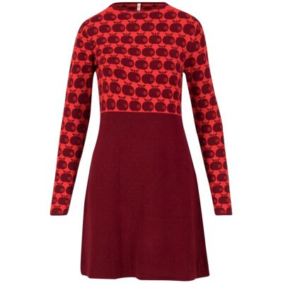 blutsgeschwister Strickkleid stricklizzi Rot XS S M L XL Damen blutsgeschwister Strickkleid stricklizzi Rot XS S M L XL Damen