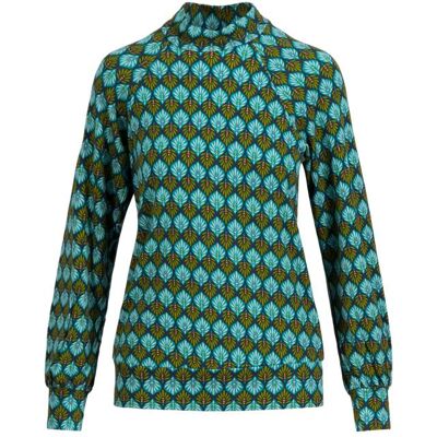 blutsgeschwister Pullover Dramatic Turtle Blau XS S M L XL 2XL Damen blutsgeschwister Pullover Dramatic Turtle Blau XS S M L XL 2XL Damen