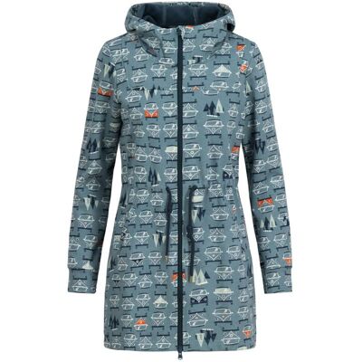 blutsgeschwister Fleecejacke Cosyshell Hooded Blau XS S M L XL 2XL Damen blutsgeschwister Fleecejacke Cosyshell Hooded Blau XS S M L XL 2XL Damen