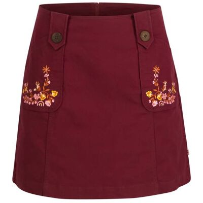 blutsgeschwister Minirock Pockets Full of Stories Rot XS S M L XL 2XL Damen blutsgeschwister Minirock Pockets Full of Stories Rot XS S M L XL 2XL Damen
