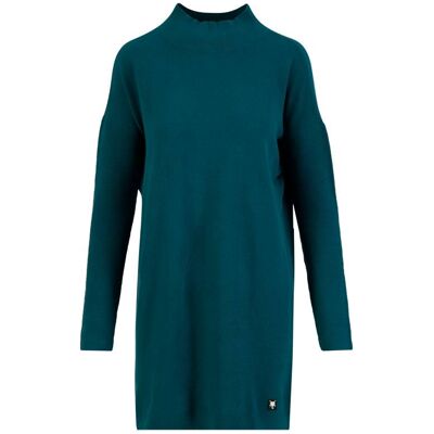 blutsgeschwister Strickkleid Straight and Easy Braided Blau XS S M L XL 2XL Damen blutsgeschwister Strickkleid Straight and Easy Braided Blau XS S M L XL 2XL Damen