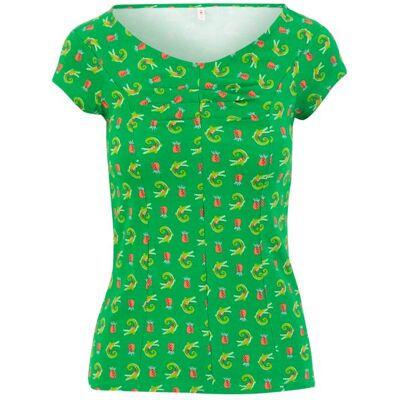 blutsgeschwister T-Shirt Hot Knot Open Hearted Grün XS S M L XL 2XL Damen blutsgeschwister T-Shirt Hot Knot Open Hearted Grün XS S M L XL 2XL Damen