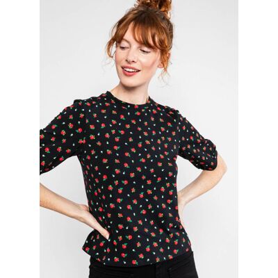 blutsgeschwister T-Shirt Gracious Gretchen Schwarz XS S M L XL 2XL Damen blutsgeschwister T-Shirt Gracious Gretchen Schwarz XS S M L XL 2XL Damen