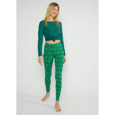 blutsgeschwister Baumwoll-Leggings Lovely Legs Grün XS S M L XL 2XL Damen blutsgeschwister Baumwoll-Leggings Lovely Legs Grün XS S M L XL 2XL Damen
