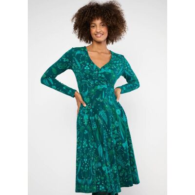 blutsgeschwister Jerseykleid Shalala Tralala Grün XS S M L XL 2XL Damen blutsgeschwister Jerseykleid Shalala Tralala Grün XS S M L XL 2XL Damen