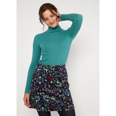 blutsgeschwister Cordrock Dreamy Eyes Blau XS S M L XL 2XL Damen blutsgeschwister Cordrock Dreamy Eyes Blau XS S M L XL 2XL Damen