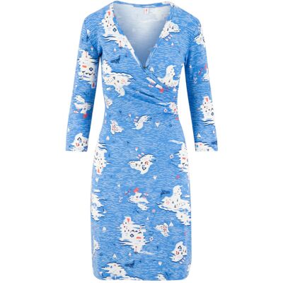 blutsgeschwister Jerseykleid pfadfinderehrenwort Blau XS S M L XL 2XL Damen blutsgeschwister Jerseykleid pfadfinderehrenwort Blau XS S M L XL 2XL Damen