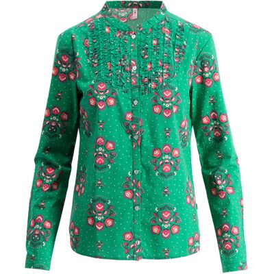 blutsgeschwister Bluse forever in love Grün XS S M L XL Damen blutsgeschwister Bluse forever in love Grün XS S M L XL Damen