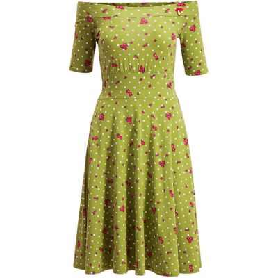blutsgeschwister Jerseykleid deetas dolce vita dress Grün XS S M L XL 2XL Damen blutsgeschwister Jerseykleid deetas dolce vita dress Grün XS S M L XL 2XL Damen