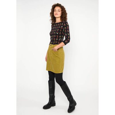 blutsgeschwister Cordrock The Corduroyal Grün XS S M L XL 2XL Damen blutsgeschwister Cordrock The Corduroyal Grün XS S M L XL 2XL Damen