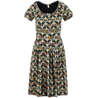 blutsgeschwister Sommerkleid coast cottage Schwarz XS S M L XL 2XL Damen blutsgeschwister Sommerkleid coast cottage Schwarz XS S M L XL 2XL Damen