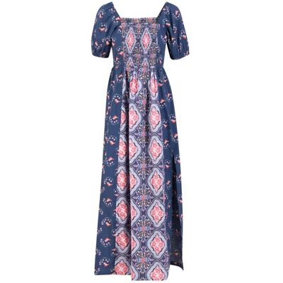 blutsgeschwister Maxikleid Grapewine Goddess Blau XS S M L XL 2XL Damen blutsgeschwister Maxikleid Grapewine Goddess Blau XS S M L XL 2XL Damen