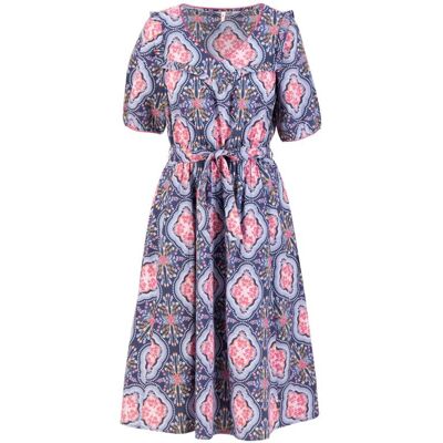 blutsgeschwister Midikleid Reviving Romance Blau XS S M L XL 2XL Damen blutsgeschwister Midikleid Reviving Romance Blau XS S M L XL 2XL Damen