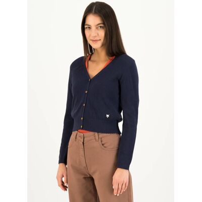 blutsgeschwister Cardigan Save the World Blau XS S M L XL 2XL Damen blutsgeschwister Cardigan Save the World Blau XS S M L XL 2XL Damen