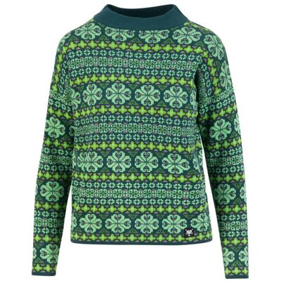 blutsgeschwister Strickpullover Holmenkollen Hüttenzauber Grün XS S M L XL 2XL Damen blutsgeschwister Strickpullover Holmenkollen Hüttenzauber Grün XS S M L XL 2XL Damen