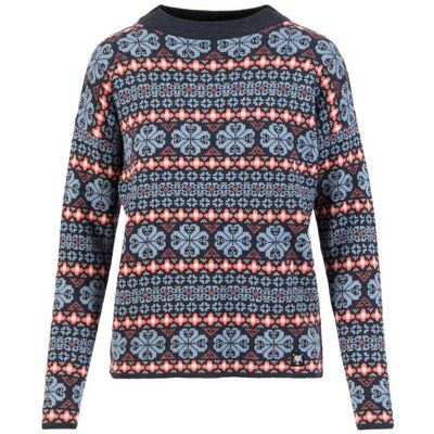 blutsgeschwister Strickpullover Holmenkollen Hüttenzauber Blau XS S M L XL 2XL Damen blutsgeschwister Strickpullover Holmenkollen Hüttenzauber Blau XS S M L XL 2XL Damen