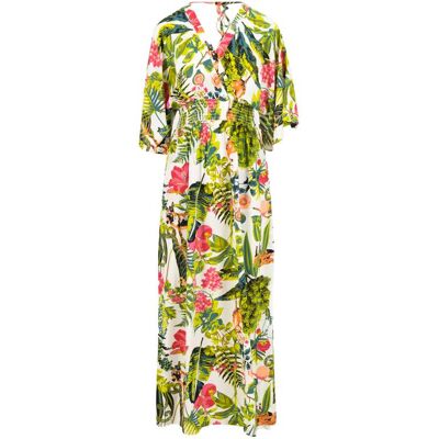 blutsgeschwister Maxikleid So Me Mono Weiß XS S M L XL 2XL Damen blutsgeschwister Maxikleid So Me Mono Weiß XS S M L XL 2XL Damen