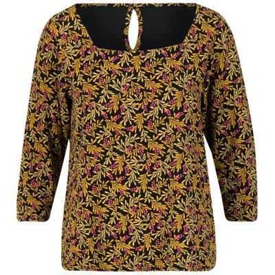 blutsgeschwister 3/4-Arm-Shirt flow slow Schwarz XS S M L XL 2XL Damen blutsgeschwister 3/4-Arm-Shirt flow slow Schwarz XS S M L XL 2XL Damen