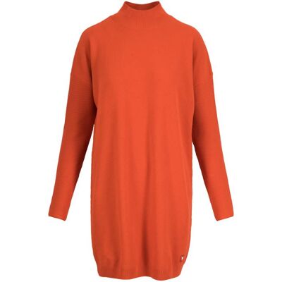 blutsgeschwister Strickkleid Straight and Easy Braided Orange XS S M L XL 2XL Damen blutsgeschwister Strickkleid Straight and Easy Braided Orange XS S M L XL 2XL Damen