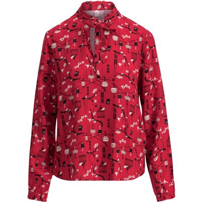 blutsgeschwister Bluse carrot and stick Rot XS S M L XL Damen blutsgeschwister Bluse carrot and stick Rot XS S M L XL Damen
