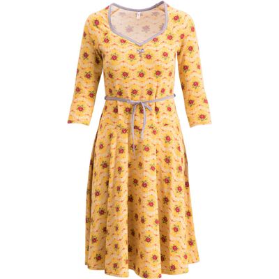 blutsgeschwister Jerseykleid country rose swing Gelb XS S M L XL 2XL Damen blutsgeschwister Jerseykleid country rose swing Gelb XS S M L XL 2XL Damen