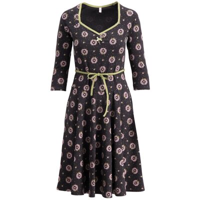blutsgeschwister Jerseykleid country rose swing Schwarz XS S M L XL 2XL Damen blutsgeschwister Jerseykleid country rose swing Schwarz XS S M L XL 2XL Damen