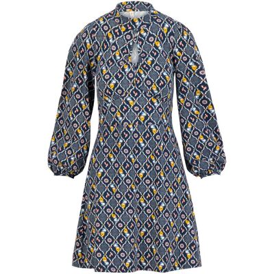 blutsgeschwister Jerseykleid high spirits virginial Blau XS S M L XL 2XL Damen blutsgeschwister Jerseykleid high spirits virginial Blau XS S M L XL 2XL Damen