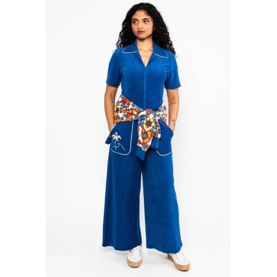 blutsgeschwister Jumpsuit Reneé Love Twist Blau XS S M L XL 2XL Damen blutsgeschwister Jumpsuit Reneé Love Twist Blau XS S M L XL 2XL Damen