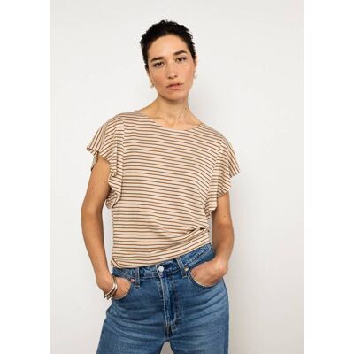blutsgeschwister Streifenshirt Valance Marine Braun XS S M L XL 2XL Damen blutsgeschwister Streifenshirt Valance Marine Braun XS S M L XL 2XL Damen