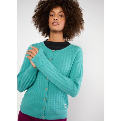 blutsgeschwister Cardigan Save the Brave Blau XS S M L XL 2XL Damen blutsgeschwister Cardigan Save the Brave Blau XS S M L XL 2XL Damen