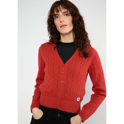 blutsgeschwister Cardigan Save the World Rot XS S M L XL 2XL Damen blutsgeschwister Cardigan Save the World Rot XS S M L XL 2XL Damen